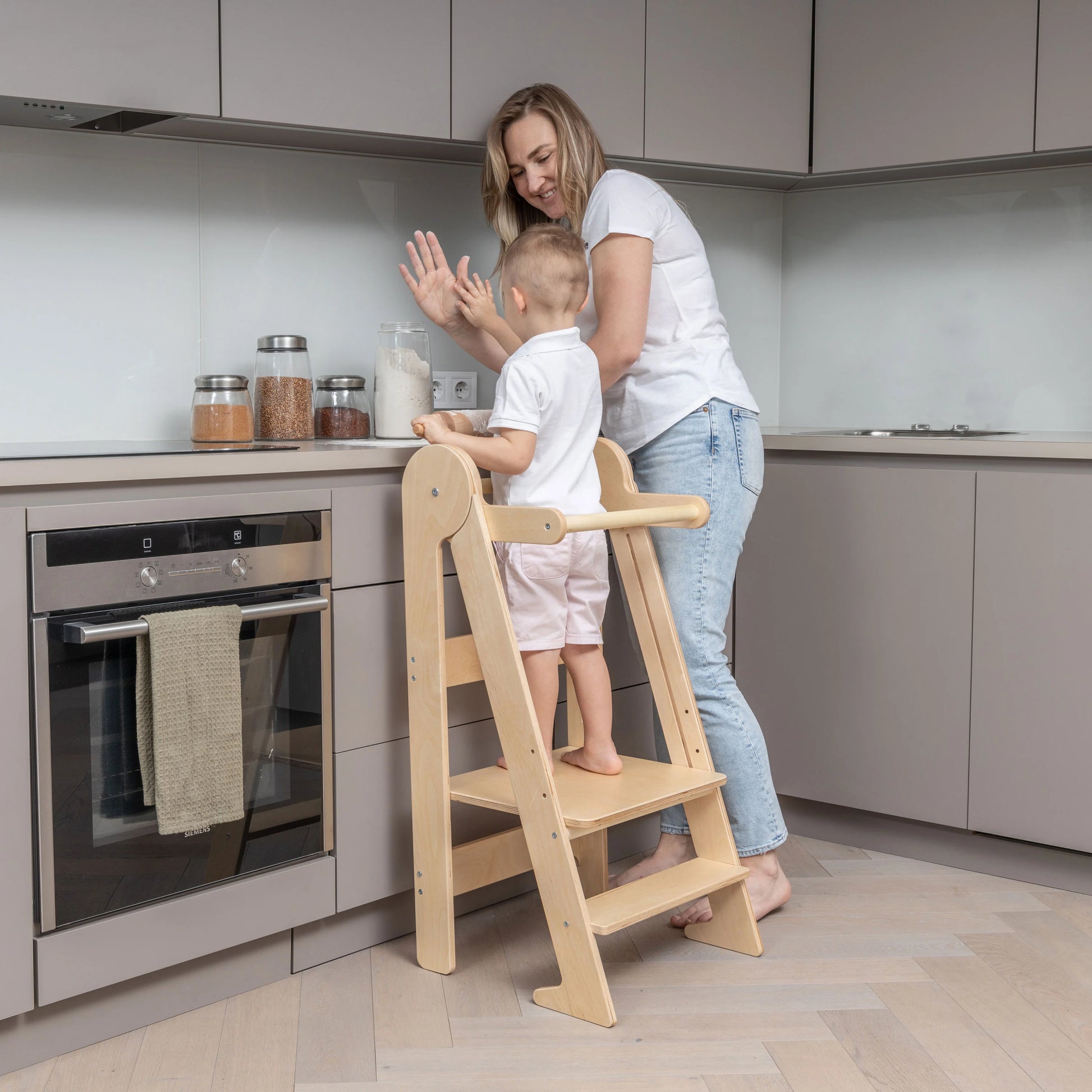 Torre di apprendimento pieghevole, sgabello a torre per bambini che aiuta  in cucina - ToyBox